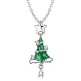 Christmas Gift Christmas Tree Necklace S925 Sterling Silver Obsesie