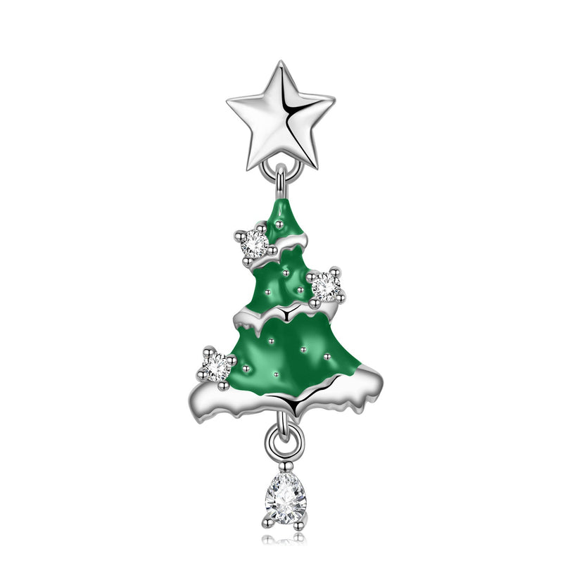 Christmas Gift Christmas Tree Necklace S925 Sterling Silver Obsesie
