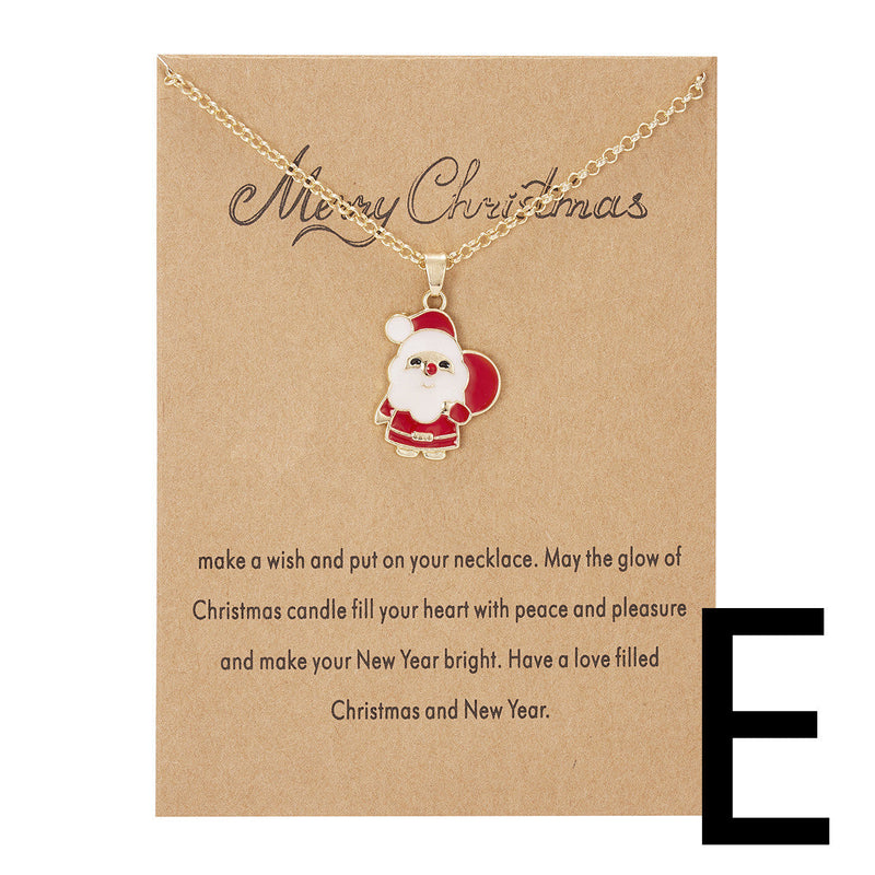 Christmas Tree Necklace | Snowman Necklace | Santa Claus Necklace |  Christmas Necklace Obsesie