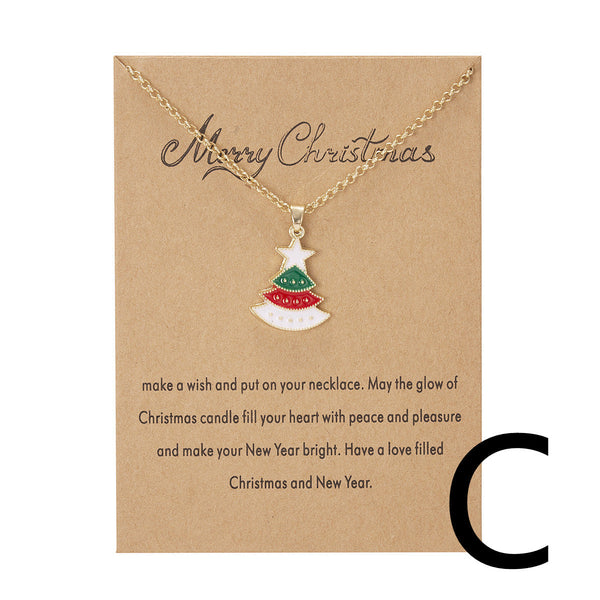 Christmas Tree Necklace | Snowman Necklace | Santa Claus Necklace |  Christmas Necklace Obsesie