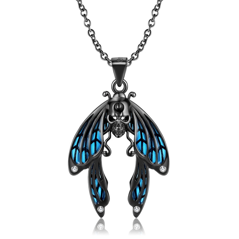 Cicada Wing Necklace S925 Sterling Silver Obsesie