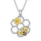 Cold Wind Bee Hive Necklace Obsesie