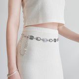 Cross Border Waist Chain Ladies Boho Style Fashion Versatile Belt Thin Metal Chain Decorative Skirt Obsesie