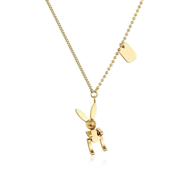 Delicate Rabbit Necklace Obsesie