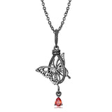 Elegant Butterfly Necklace S925 Sterling Silver Obsesie