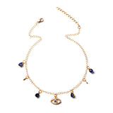 Fashion Gold Plated Devil's Eye Crystal Necklace Obsesie