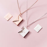Fashion Jewelry Envelop Necklace Pendant Necklace Women Envelope Lover Letter Pendant Best Gifts For Girlfriend Obsesie