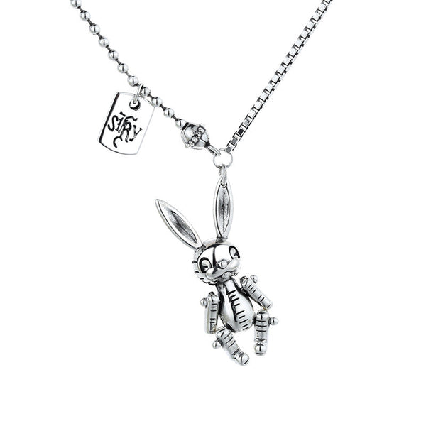 Fashion Sterling Silver Rabbit Necklace Obsesie