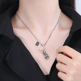 Fashion Sterling Silver Rabbit Necklace Obsesie
