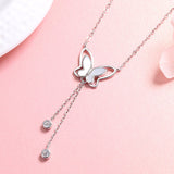 Female Butterfly Clavicle Pendant Necklace Fairy Jewelry Female Obsesie