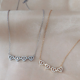 Four Leaf Foldable Heart Necklace - Magnetic folding heart shaped four leaf clover Necklace Obsesie