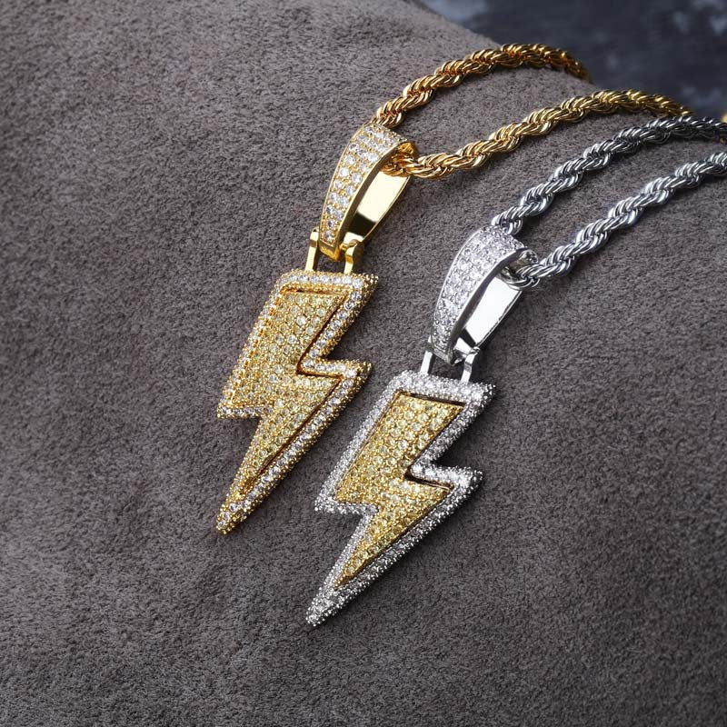 Full zircon Iced Flash Pendant Obsesie