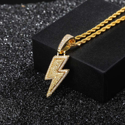 Full zircon Iced Flash Pendant Obsesie