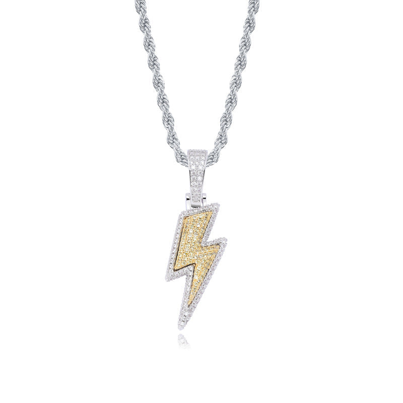 Full zircon Iced Flash Pendant Obsesie