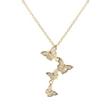 Gold Butterfly Necklace Obsesie