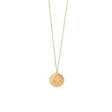 Golden Coin Rose Necklace Obsesie