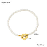 Natural Pearl Flower Toggle Clasps Bracelet