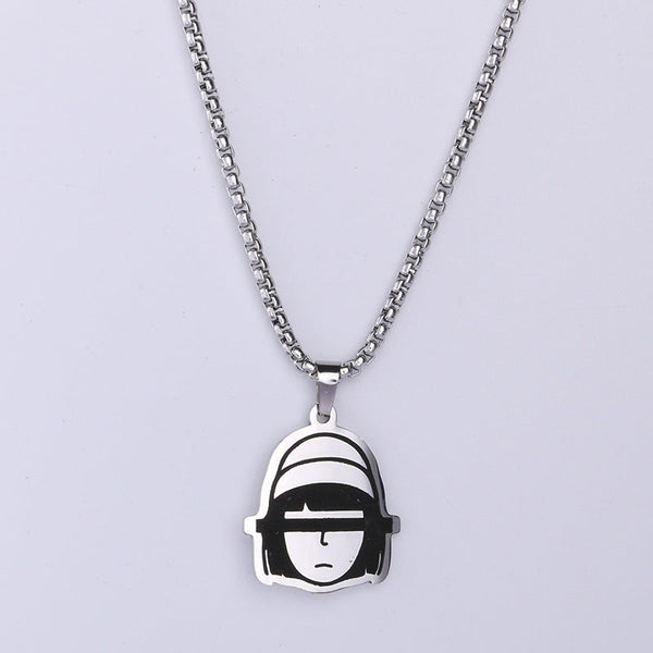 Hip Hop Trendy Head Portrait Couple Necklace Obsesie