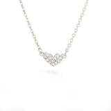 Jewelry Zircon Love Heart Necklace Female Clavicle Chain Heart-shaped Obsesie