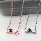 LOVE projection necklace Obsesie