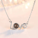 LOVE projection necklace Obsesie