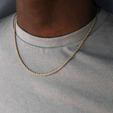 Less Steel Figaro Cuban Chain Necklace For Men Women Jewelry Obsesie