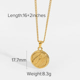 Liberty Wings Snake Element Coin Wind Pendant Necklace Obsesie