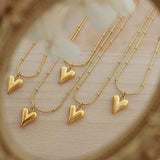 Light Luxury Fashionable And Minimalist Love Heart Necklace Obsesie