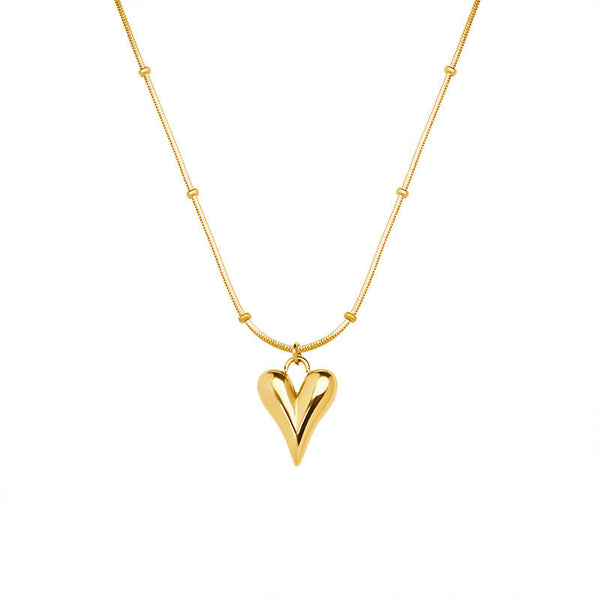 Light Luxury Fashionable And Minimalist Love Heart Necklace Obsesie