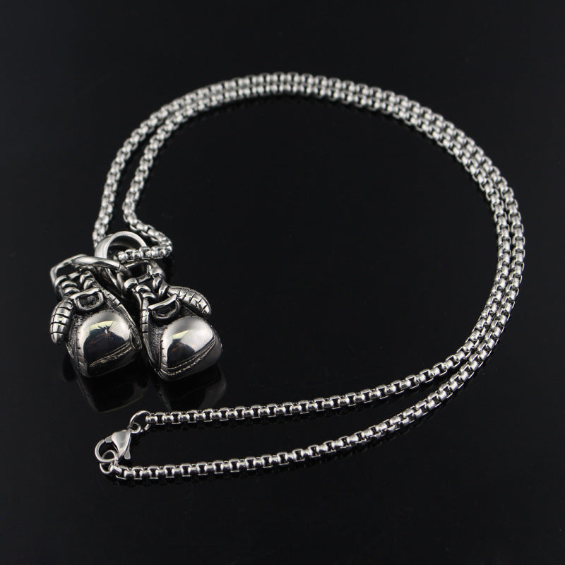 Men's Boxing Gloves Pendant Necklace Obsesie