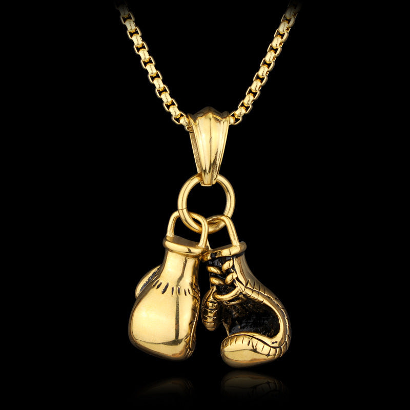 Men's Boxing Gloves Pendant Necklace Obsesie