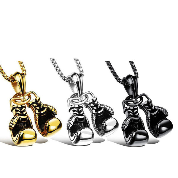 Men's Boxing Gloves Pendant Necklace Obsesie