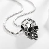 Men's Stainless Steel Skull Shape Necklace Obsesie
