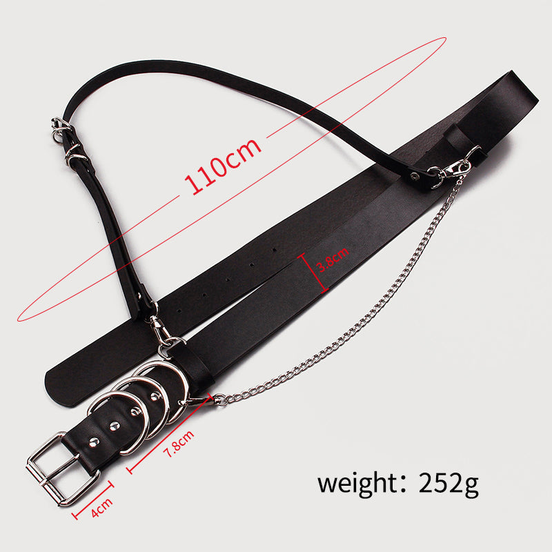 Military wind chain summer dress belt waist belt decoration chain single shoulder strap waist seal female straps Obsesie