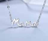 Mother's Day Gift S925 Sterling Silver English Letter MaMa Necklace Mother Fashion Obsesie