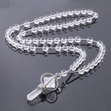 Natural White Crystal Column Natural Stone Necklace Obsesie
