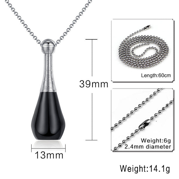 Necklace Pendant Titanium Steel Personalized Perfume Bottle Pendant Obsesie