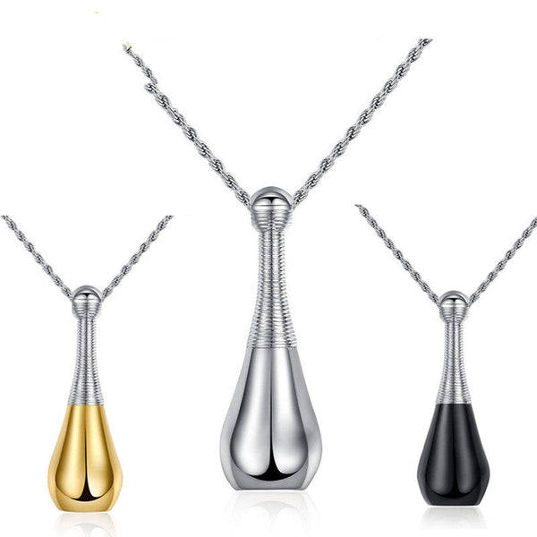 Necklace Pendant Titanium Steel Personalized Perfume Bottle Pendant Obsesie