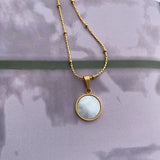 Necklace with mother shell Obsesie
