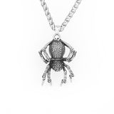 Unlock Dark Elegance: Titanium Steel Gothic Spider Pendant Necklace