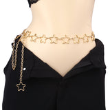 Women's Hollow Stars Waist Chain