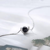 Obsidian Saturn Pendant Jewelry Obsesie
