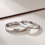 One Leaf Knows Autumn Couple Rings For Men And Women A Pair Of Creative Design Leaves Pair Rings Sen Simple Rings Sterling Silver Obsesie