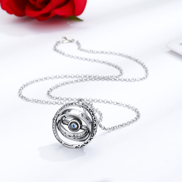 Opening Astronomical Ball Projection Necklace Obsesie