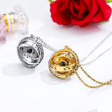 Opening Astronomical Ball Projection Necklace Obsesie