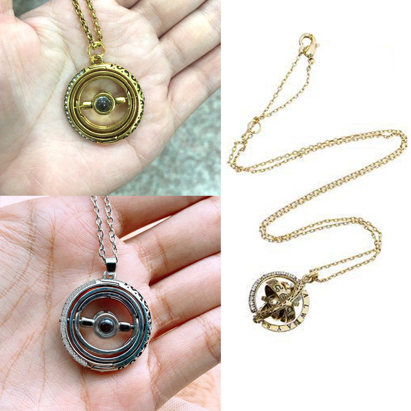 Opening Astronomical Ball Projection Necklace Obsesie