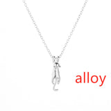 Personalized cat charm necklace necklace Obsesie