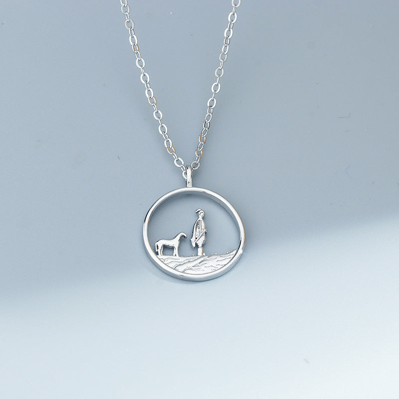Prince and Princess Knight Couple Necklace Obsesie