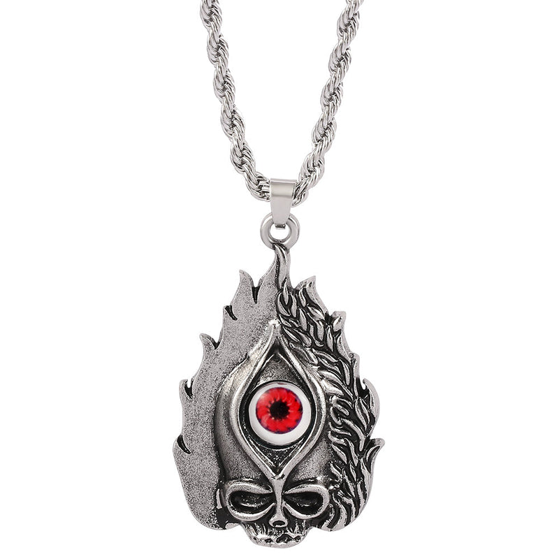 Punk Demon Eye Pendant Necklace Obsesie