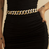 Punk Hip Hop Exaggerated Single Layer Thick Chain Body Chain Obsesie